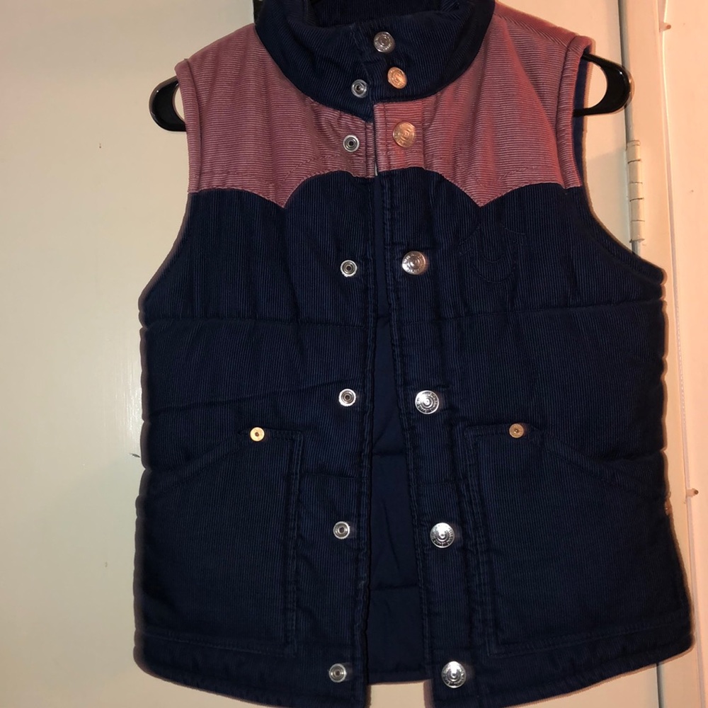 True religion corduroy vest